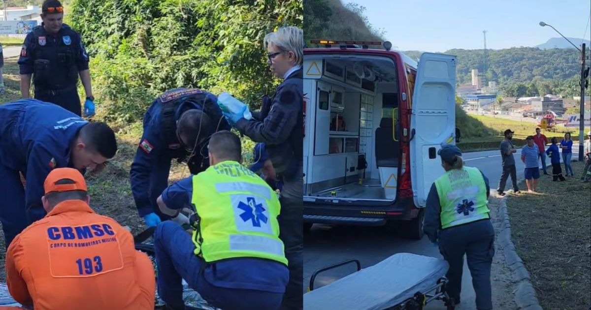 Motociclista Fica Gravemente Ferido Ap S Bater Contra Poste No Vale Do