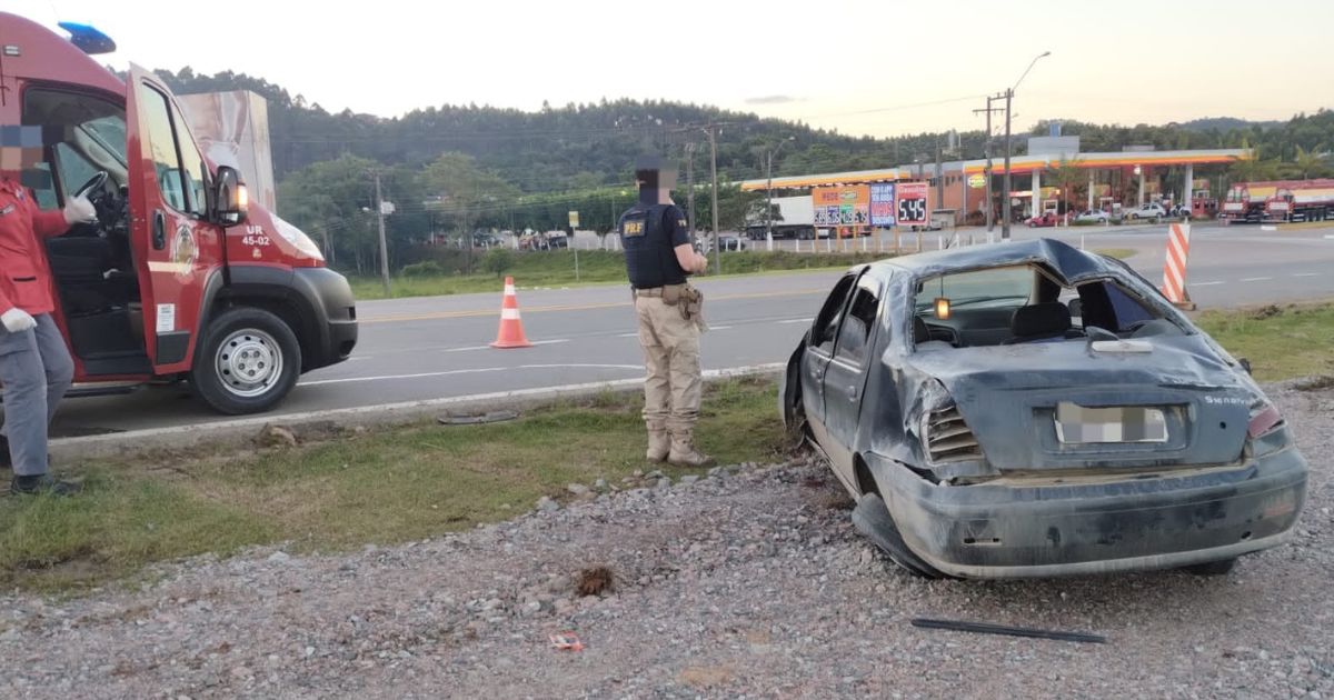 Capotamento Deixa Um Homem Morto E Uma Mulher Ferida Em Lontras