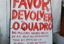 Pintor Telomar Florêncio pede ajuda para encontrar quadro furtado