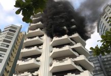 Incêndio em prédio da Avenida Atlântica assusta moradores de Balneário Camboriú