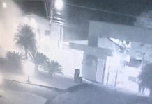 Vídeo mostra momento em que caixa d’água se rompe em edifício