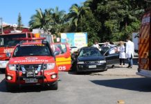Homem fica ferido em acidente no bairro Passo Manso, em Blumenau