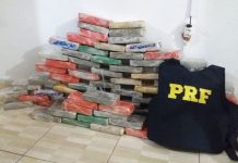 PRF apreende mais de 81 quilos de cocaína na BR-101