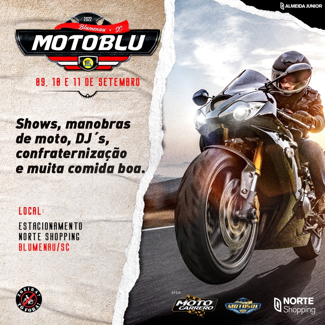  Motoblu 2022 começa nesta sexta-feira no Norte Shopping. Divulgação