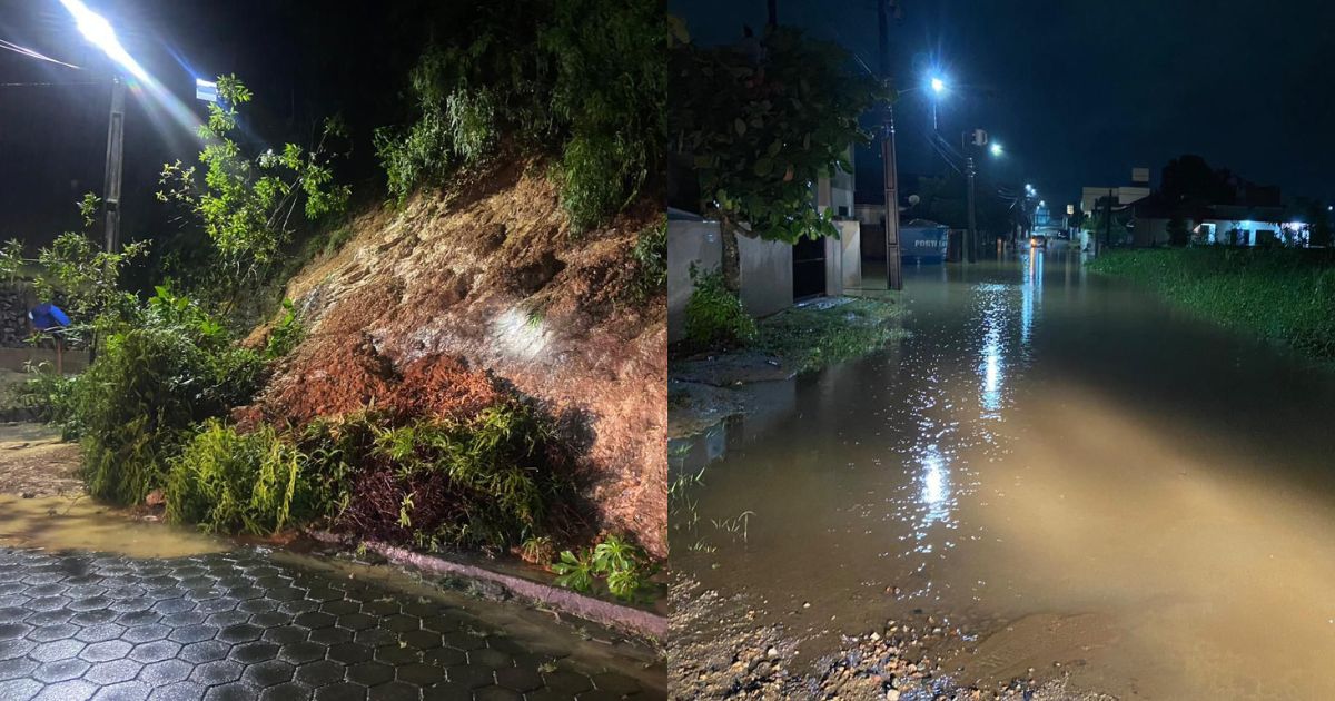 Defesa Civil registra mais de 60 ocorrências devido às fortes chuvas em Gaspar e Blumenau