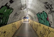 Após ser alvo de vandalismo, túnel da rua Sete de Setembro passará por manutenção e receberá nova pintura