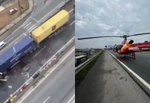 VÍDEO – Acidente na BR-470: imagem aérea mostra área do engavetamento em Indaial engavetamento