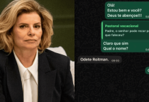 VÍDEO – Padre de Blumenau recebe pedido de oração após morte de Odete Roitman